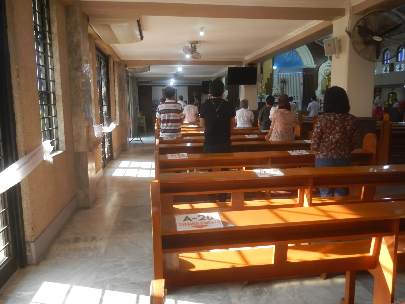 Easter Sunday Mass 2021 (Immaculate Conception Church of Baliuag) Holy Week in the Philippines Easter Sunday Roman Catholic Diocese of Malolos  Paschal candle  Liturgical year Paschal Triduum  Easter Triduum (Latin: Triduum Paschale) Holy Triduum (Latin: Triduum Sacrum), or the Three Days  Easter Pascha or Resurrection Sunday  Divine Mercy Sunday Mass (liturgy) Canon of the Mass Eucharistic Celebration Eucharist in the Catholic Church   Lumen Christi  (Light of Christ)