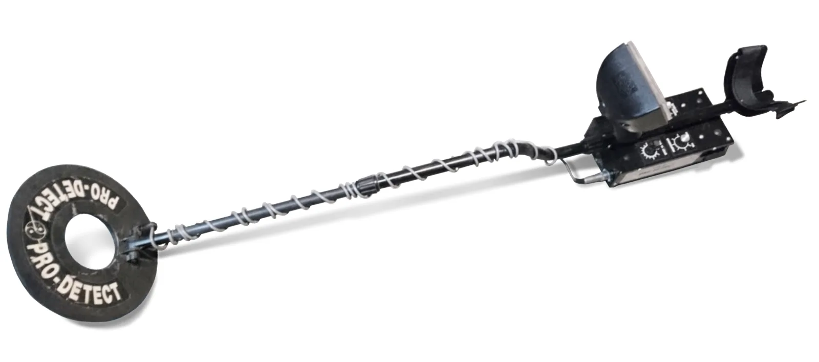 A metal detector made by Pro-Detect (5900 NV Professionel model) in Saint-Hilaire-du-Harcouët (Normandy, France) in the 1980s.