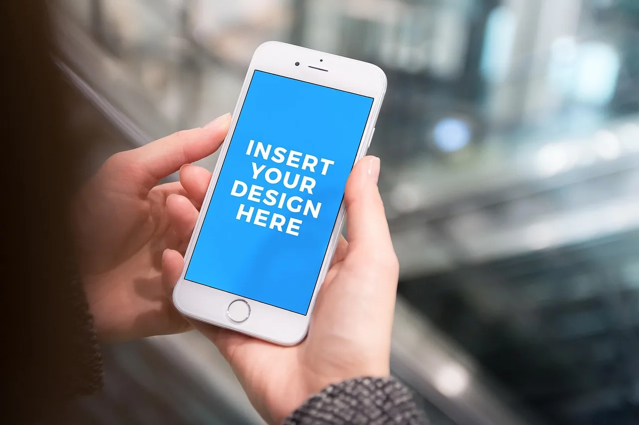 telefon, smartfon, makieta, ręce, dziewczynka, kobieta, aplikacja, sms, wiadomość, biały, nowoczesny, jabłko, iphone, telefon, aplikacja, aplikacja, sms, sms, sms, sms, sms, iphone, iphone