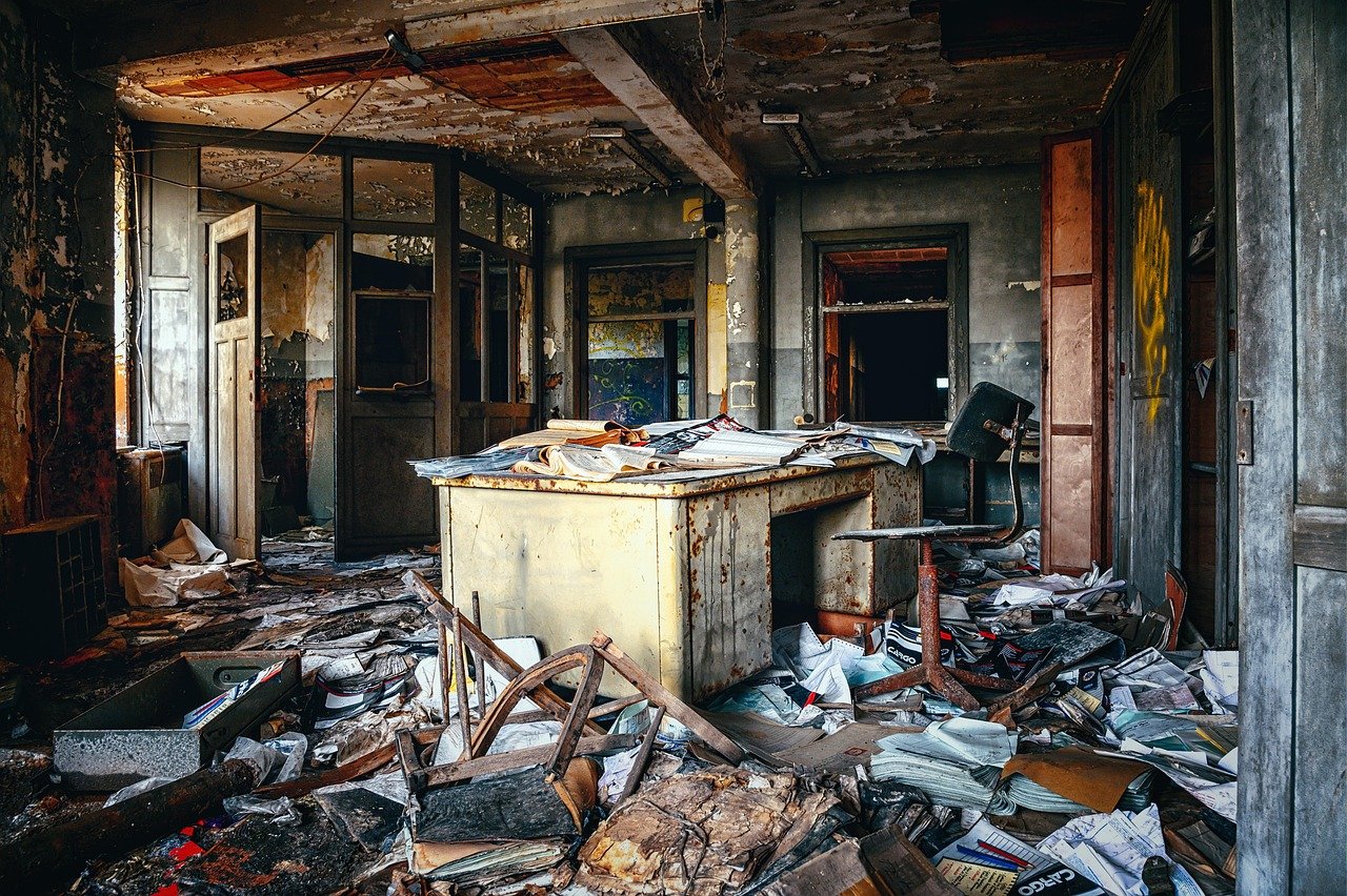 office, space, desk, business, room, chaos, paperwork, workplace, clutter, pforphoto, empty, decay, the atmosphere, expired, dilapidated, shabby, past, abandoned, chair, office chair, chaos, chaos, chaos, paperwork, clutter, clutter, clutter, clutter, clutter