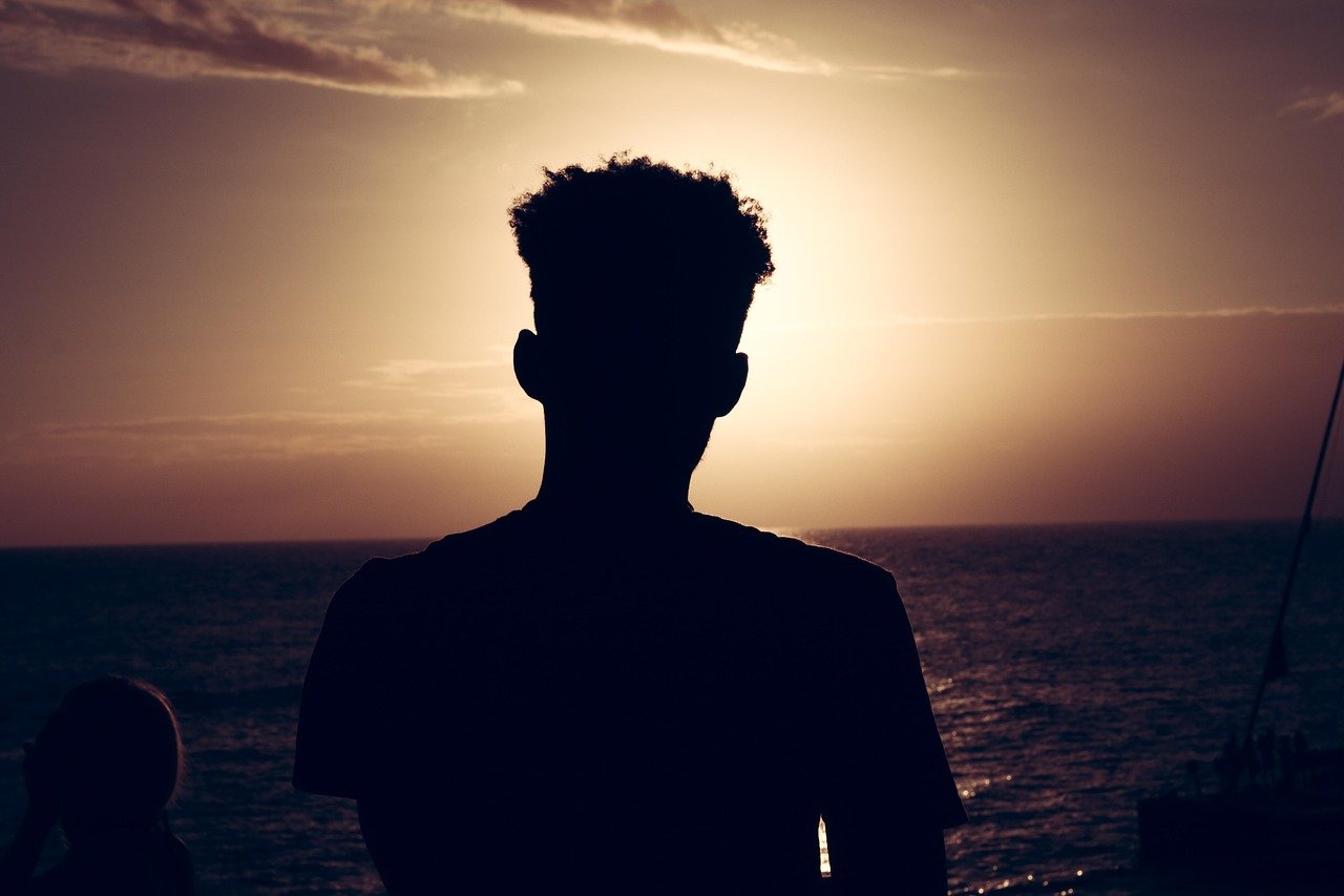 sunset, love, man, sea, jamaica, watching, vacation, silhouette, black, nature, outdoors, happy birthday, horizon, clouds