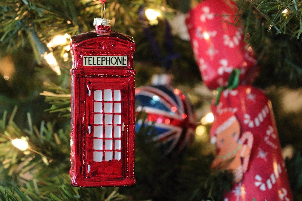 christmas tree, decoration, holiday, season, christmas, telephone booth, ornament, christmas tree, christmas, christmas, christmas, christmas, christmas
