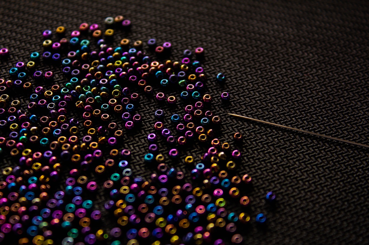 beads, bead, needle, hand made, coloful, beads, beads, beads, beads, beads, hand made