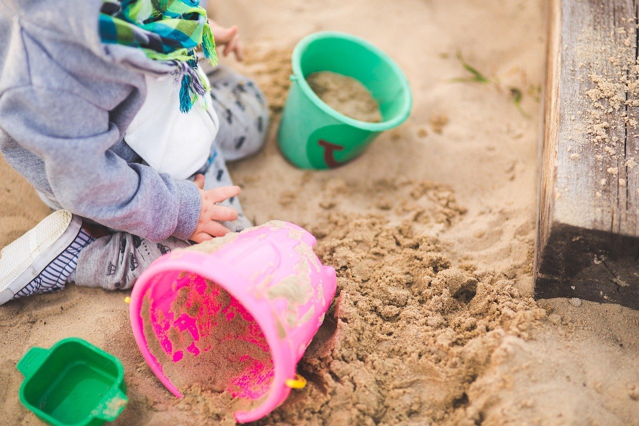sandpit, child, toys, buckets, playing, fun, children, childhood, unconcern, legs, boy, sitting, your baby, brown fun, sandpit, sandpit, sandpit, sandpit, sandpit, toys