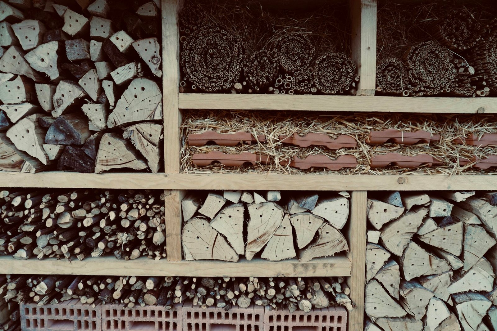 a bunch of logs stacked on top of each other