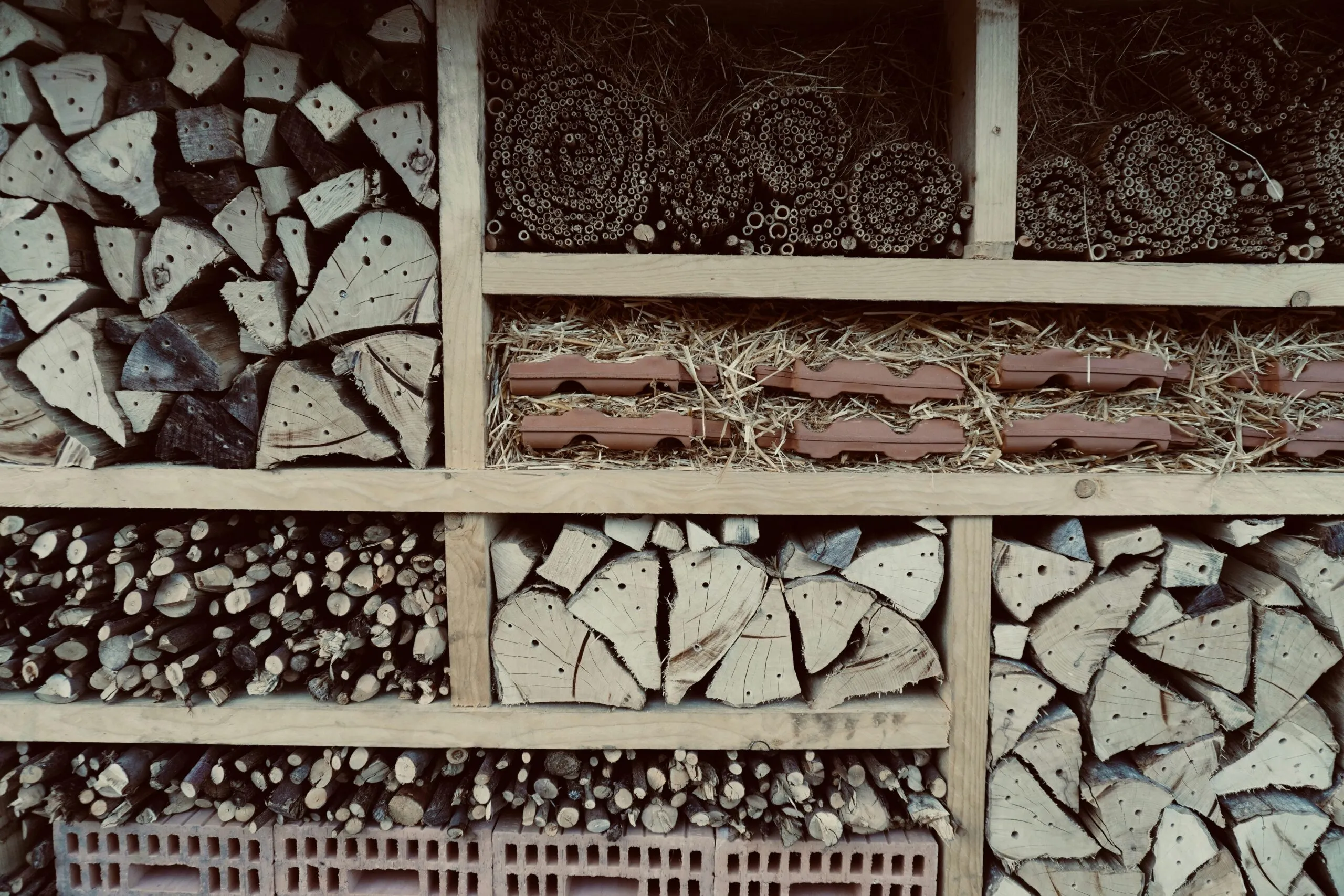 a bunch of logs stacked on top of each other