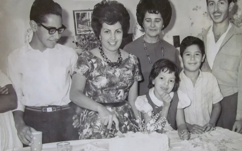 Birthday of a Venezuelan family in 1961, Los Teques, Miranda State, Venezuela.