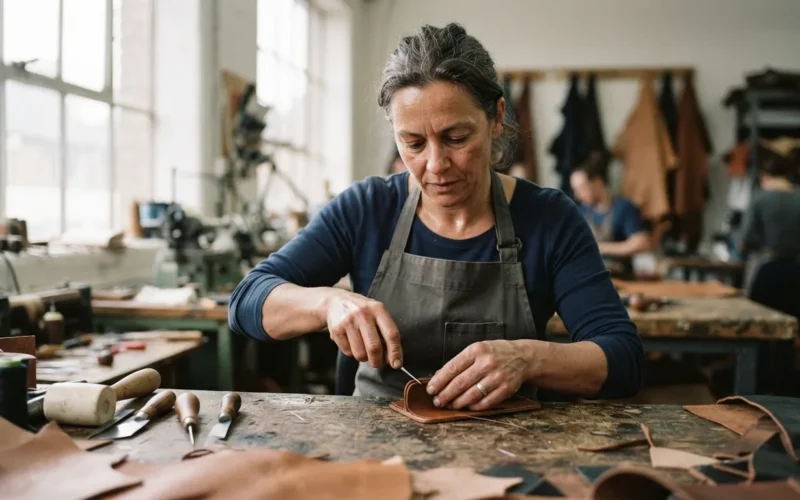 a person working in an office or factory