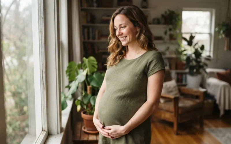 a pregnant woman