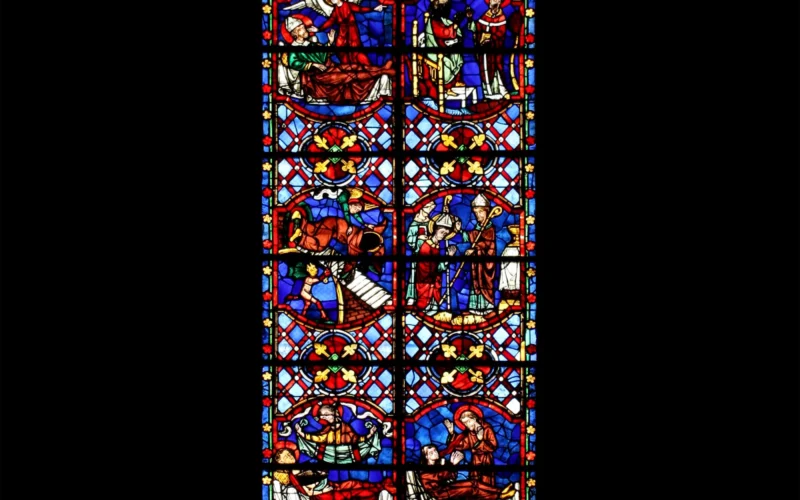 The first window of Saint Martin, in the choir of the cathedral of Tours.